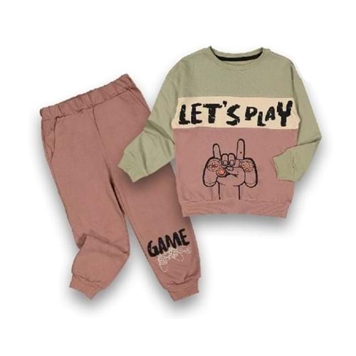 392458 İKİ İP ERKEK TAKIM 5/8 YAŞ - KAHVE - 7-8 YAŞ