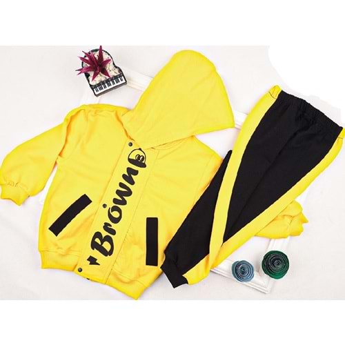 381836 FİLOTALI TAKIM 3/6 YAŞ ERKEK - HARDAL - 3-4 YAŞ