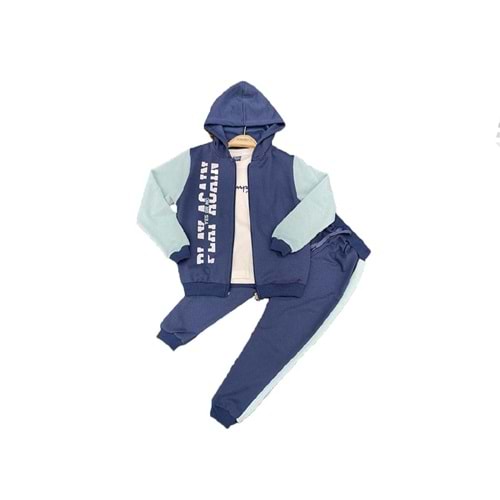 392467 PLAY AGAİN BASKILI İKİ İPLİK TAKIM 2/5 YAŞ