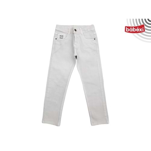393420 KETEN PANTOLON 9Y,10Y,11Y,12Y - BEYAZ - 8-9 YAŞ