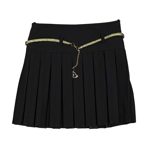 225574 KIZ 5/8 YAŞ PİLİSELİ ETEK - SİYAH - 7-8 YAŞ