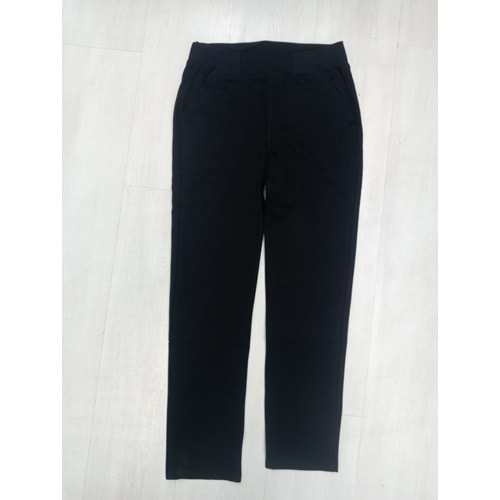 İLKOKUL RİBANALI PENYE PANTALON - SİYAH - 8-9 YAŞ