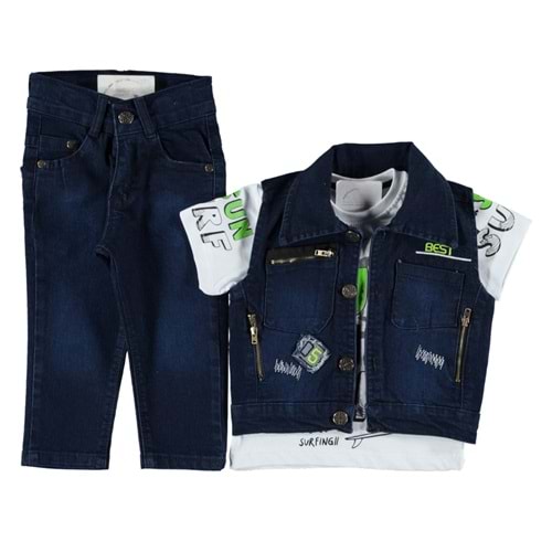 158426 KOT YELEKLİ ERKEK TAKIM 6/9 YAŞ - LACİVERT - 6-7 YAŞ