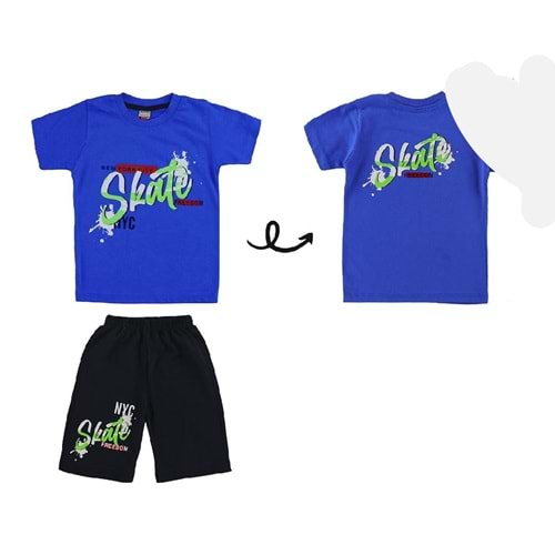 398051 Kaprili Takım 2Y,4Y,6Y,8Y - LACİVERT - 3-4 YAŞ