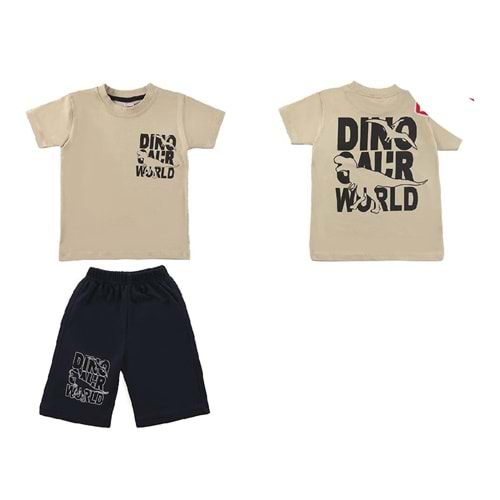 398041 Kaprili Takım 2Y,4Y,6Y,8Y - KREM - 5-6 YAŞ