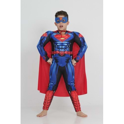 Kaslı Kostüm 3 Parça - MAVİ - 9-10 YAŞ