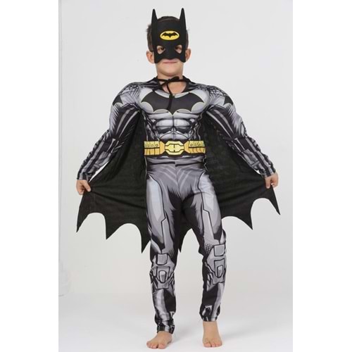 Kaslı Kostüm 3 Parça - SİYAH - 5-6 YAŞ