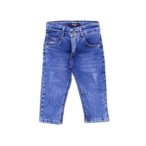 1023957 9-12 YAŞ -4859- KOT PANTOLON - MAVİ - 8-9 YAŞ