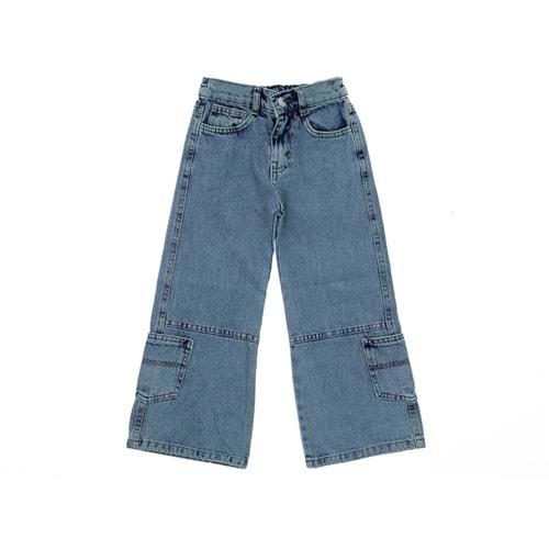 1111251824 11/15 YAŞ 3621 citywear kız pantolon - MAVİ - 11-12 YAŞ