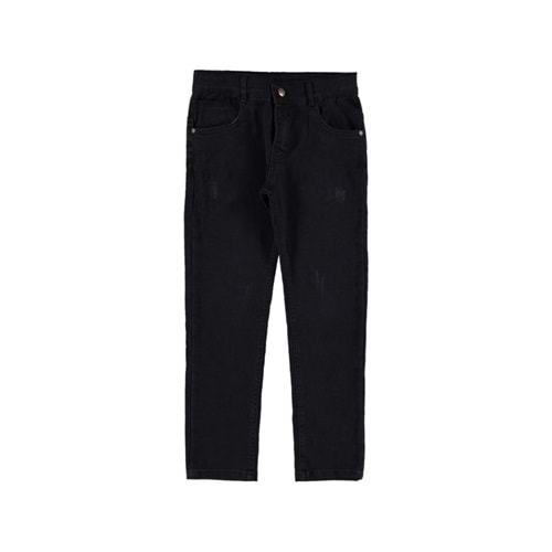 165470 SİYAH YIPRATMALI ERKEK KOT PANTOLON 8/12 YAŞ - SİYAH - 9-10 YAŞ