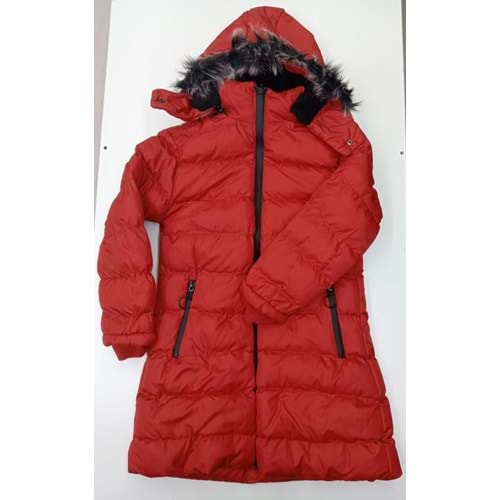 409146 jesika-Çocuk Mont 9/12 YAŞ - KIRMIZI - 11-12 YAŞ