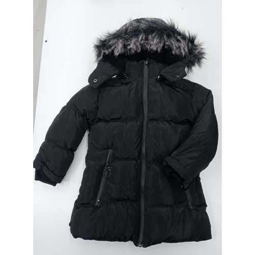 409142 memory-Çocuk Mont 2Y,3Y,4Y,5Y Kız - SİYAH - 3-4 YAŞ