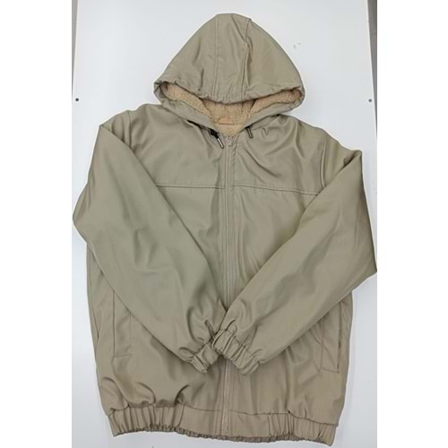 LASTİKLİ MONT ERKEK 13/16 YAŞ - KREM - 14-15 YAŞ