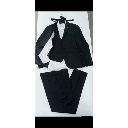 5781 10\14 yaş safir ceketli tam takım - SİYAH - 11-12 YAŞ