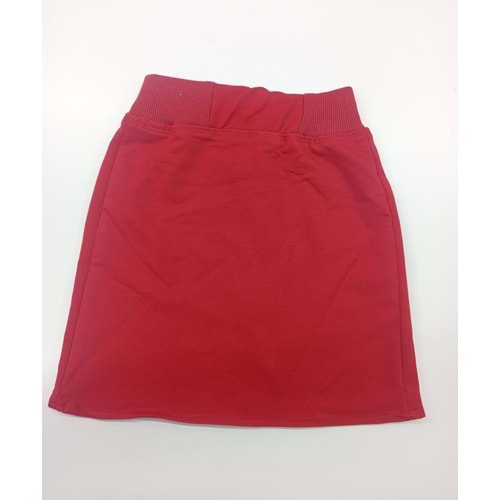 İLKOKUL RİBİNAL PENYE ETEK - KIRMIZI - 6-7 YAŞ