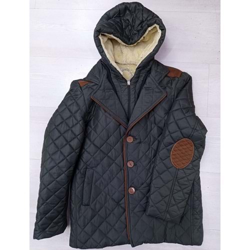 104 ERKEK DÜĞMELİ MONT 10/13 YAŞ - HAKİ - 9-10 YAŞ