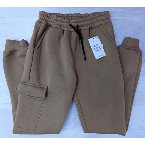 1141.709 KARGO CEPLİ 3 İP ALT EŞOFMAN XS\XL - BAŞAK ÇOCUK GİYİM - CAMEL - M - BSK41X00011096-CAMEL-M