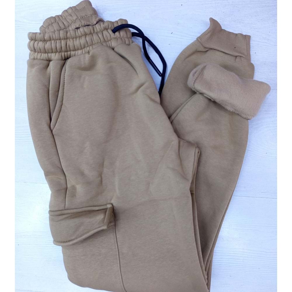 1526 3 İP ŞARDONLU KIŞLIK OKUL EŞOFMANI S-XXL - CAMEL - XL