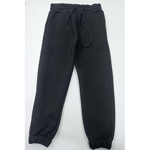 1526 3 İP ŞARDONLU KIŞLIK OKUL EŞOFMANI S-XXL - SİYAH - XXL