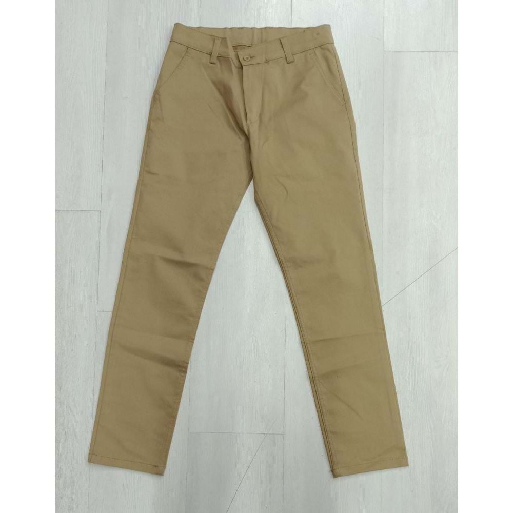 CANVAS GEZ LASTİKLİ PANTALON - CAMEL - 13-14 YAŞ