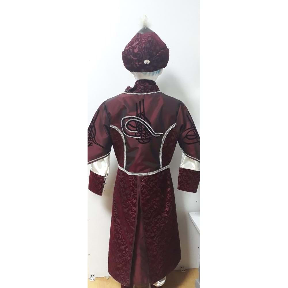 Bcg 5-Kalamazi Tuğra Kaftan 5/12 Yaş - Bordo - 10-11 Yaş