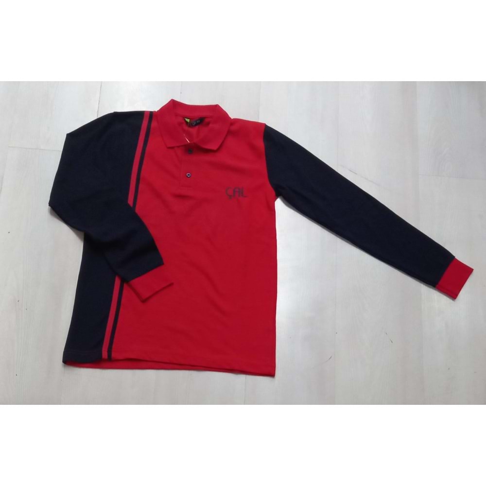 ÇAL LİSE LAKOST UZUN - KIRMIZI - 3XL