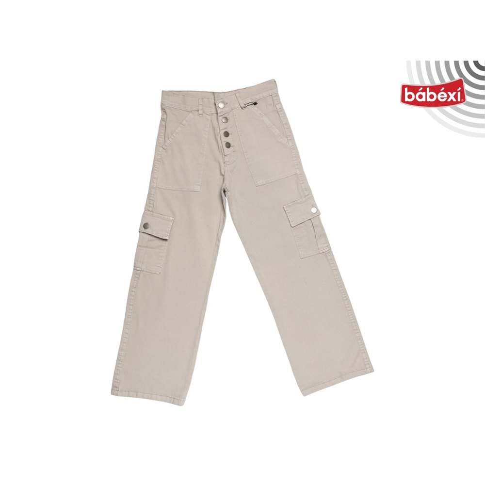 393350 KIZ PFD PANTOLON 6Y,7Y,8Y,9Y,10Y - BEJ - 5-6 YAŞ